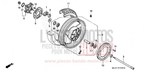 ROUE ARRIERE (ST1100) ST1100T de 1996
